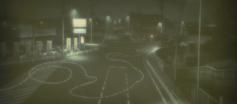 Kita 2-chome Intersection at Dusk